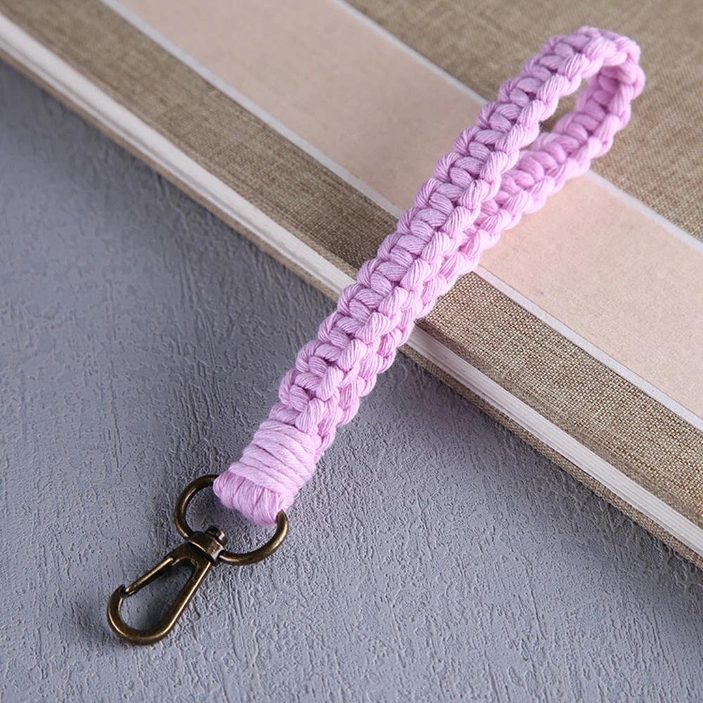 Neuer Vintage Twist Baumwollseil Schlüsselanhänger Damen Temperament Auto Tasche Schlüsselring Geflochtener Schlüsselanhänger Für Damen Schmuck Geschenk 2022