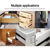 2pcs Mini Short Drawer Slides Furniture Guide Rail Full Extension Kitchen Cupboard Hardware 6in