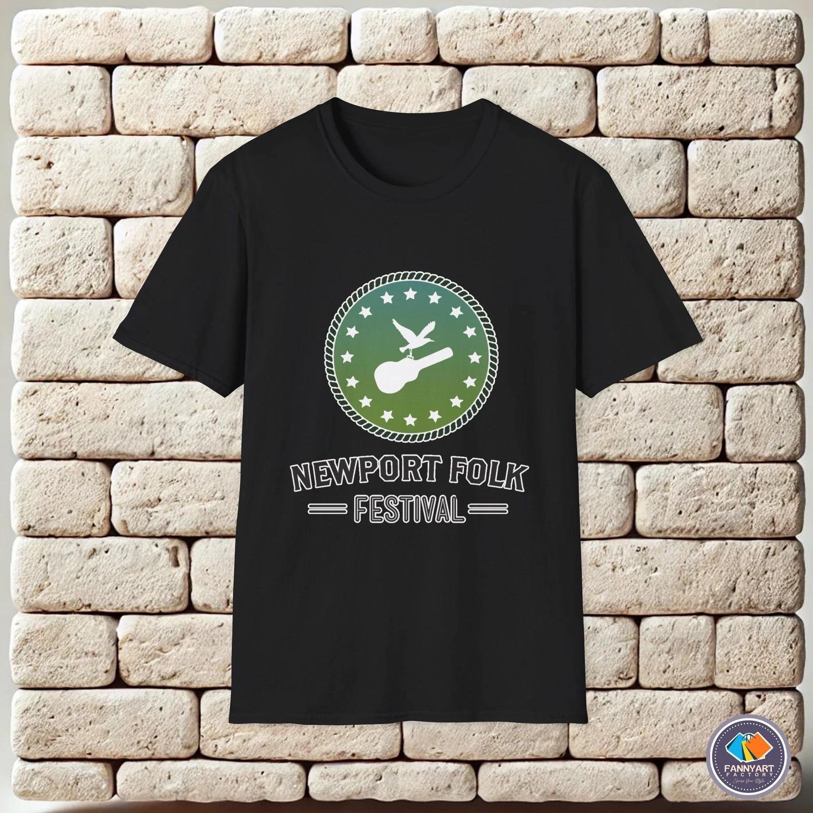Newport Folk Festival Logo Unisex T-Shirt 2XL