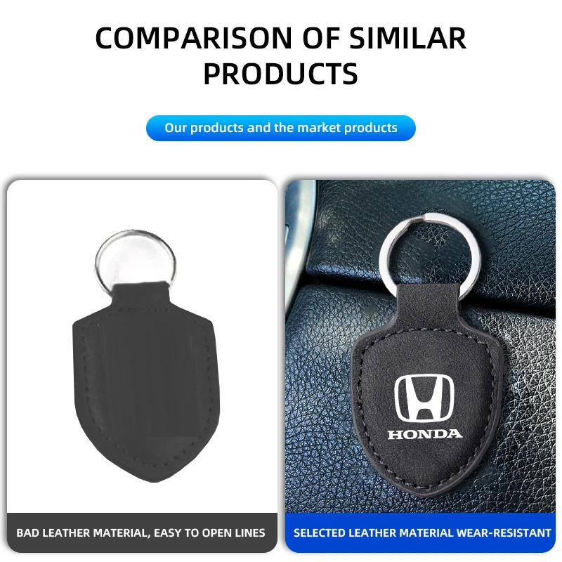Car Keychain Holder KeyRing Protection Decoration For Honda Civic FIT Accord Prelude CRV 5th City CRZ CRX Jazz HRV Pilot Odyssey XD9