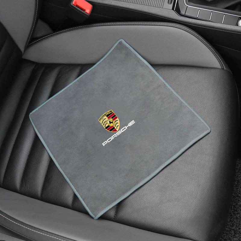 Mikrofaser Auto Waschtuch Auto Reinigungs Trockentuch Pflegetuch Für Porsche Cayenne Panamera Macan 911 Boxster Cayman Pajun