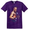 Maglietta Conor McGregor Combattente MMA Ritratto Combattivo Tatuato Grafica per Fan Tee
