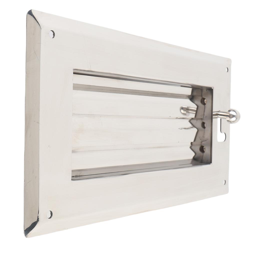 Stainless Steel Louvered Vent 11.81x5.91in Adjustable Rectangular Air Grill Cover Ventilation