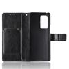 Carcasă potrivită pentru telefonul Samsung Z Fold2 cu slot pentru carduri și flip cover, Carcasă protectoare Galaxy Z Fold2 5G cu model piele crazy horse