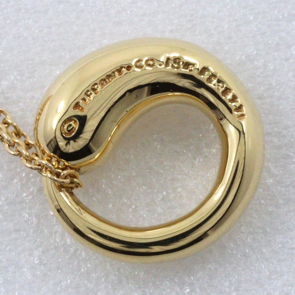 Eternal circle Necklace Elsa Peretti K18 yellow gold 4.7g Women Used