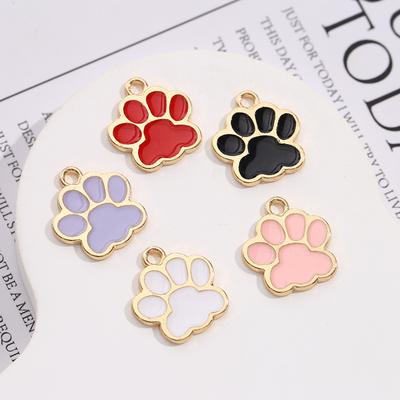 Pendentif griffe de chat en alliage de zinc, dessin animé, accessoires pour cheveux, collier, bracelet, pendentif