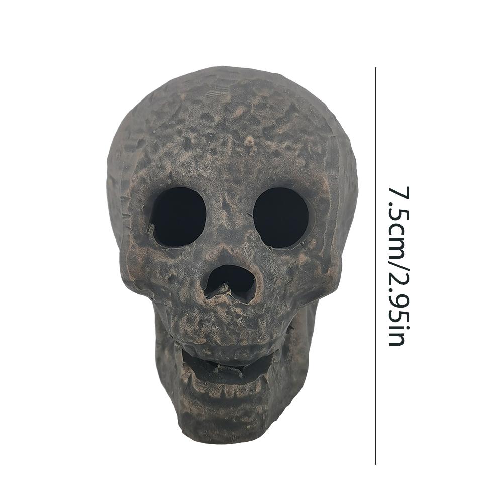 Halloween Fire Pits Skulls Horror Atmosphere Simulation Skull Fireproof Flame Retardant Reusable Party Haunted House Decoration