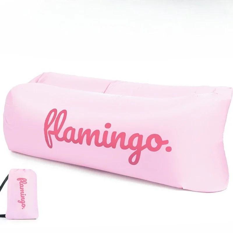 

Надувное кресло-мешок для улицы, портативное водонепроницаемое кресло-диван, эргономичный надувной матрас-шезлонг для бассейна, пляжа, кемпинга, путешествий розовый