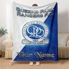 Name Custom Queens Park Rangers Print Flannel Blanket High Quality Warm Comfortable Cover for All Seasons Perfect for Gifts Home Decor
