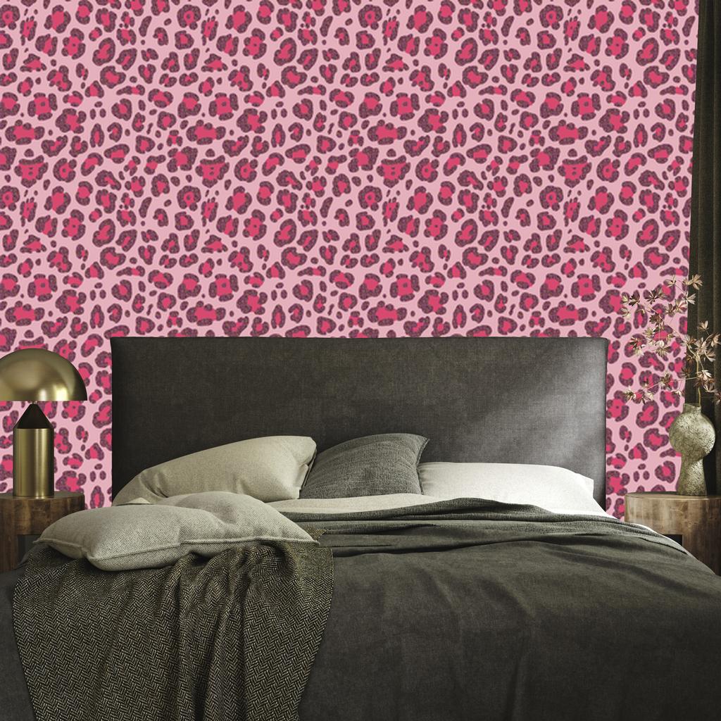 Pink Leather and Powder Pink Wallpaper for Living Room and Bedroom 50x1000
