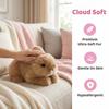 Fluffy Plush Rabbit Pillow Interactive Stuffed Animals Rabbit Toy  Kids Gifts