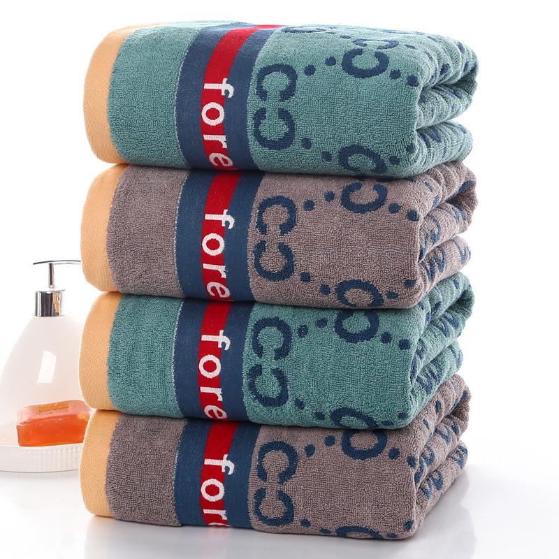 Luxurious Long-Staple Cotton Bath Towel - Large, Soft, Absorbent, Thick, Jacquard, Yarn-Dyed, Non-Linting