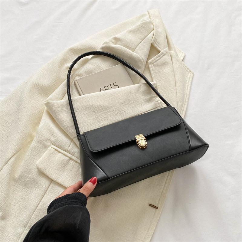 Vintage Minimalist Single Shoulder Bag 2023 Autumn New Fashion Casual Handbag