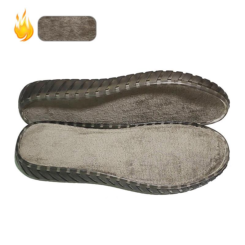 1 Pair Hand-stitched Anti-kick Transparent Soles Anti-slip Wear-resistant Velvet Soft Rubber Soles Shoe Patch Repair Replacement
