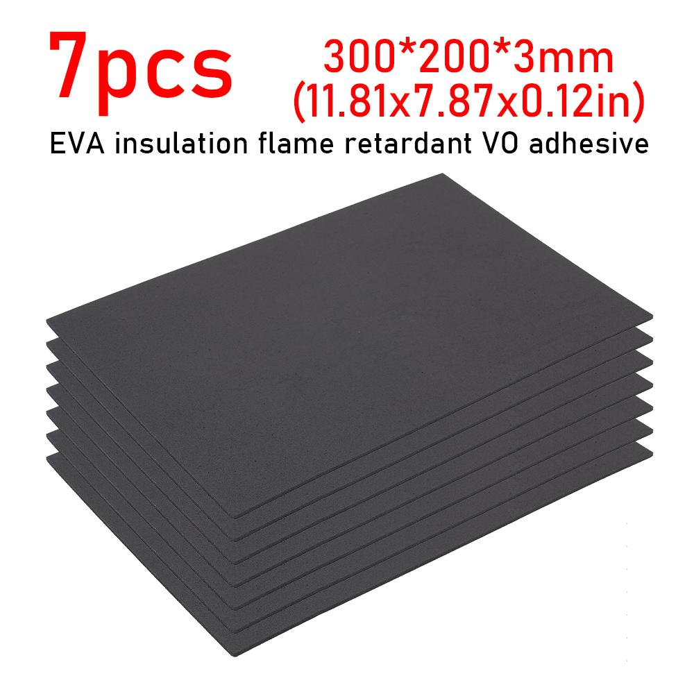 7/10/15PC EVA Insulation Board Tape Flame Retardant Adhesive 280/320/310AH LiFePo4 Battery Pack DIY Material Trimmed 300*200*3MM
