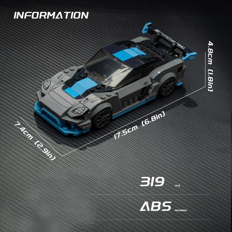 Technické Rychlé Auto Městské Vozidlo Závodní Vinylové Auto Stavebnice Sada Sportovní Auto Garáž MOC Kreativní Hračky Vzdělávací Dárek