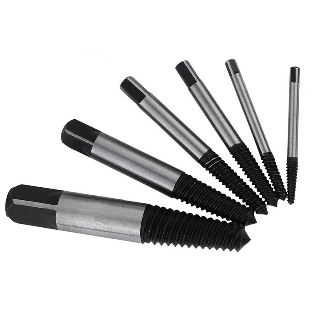 6pcs Practical HSS Damaged Screw Extractor Bolt Stud Remover Set for Household