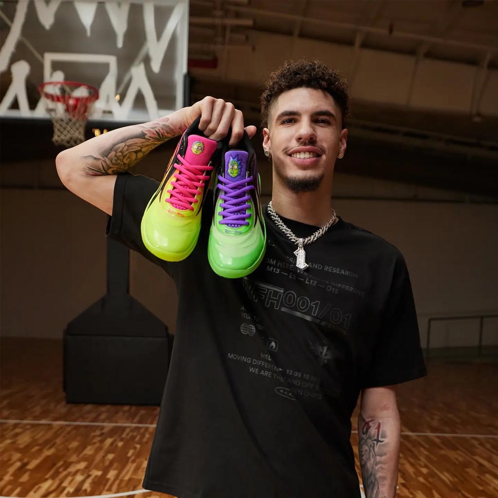 Rick and Morty X Puma MB.02 Adventures Unisex Sneakers Multi-Color Safety-Yellow Elektro-Green 377411-02