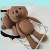 Children Knit Handmade Bear Soft Plush Animal Toy Playroom Decor Gift Birthday