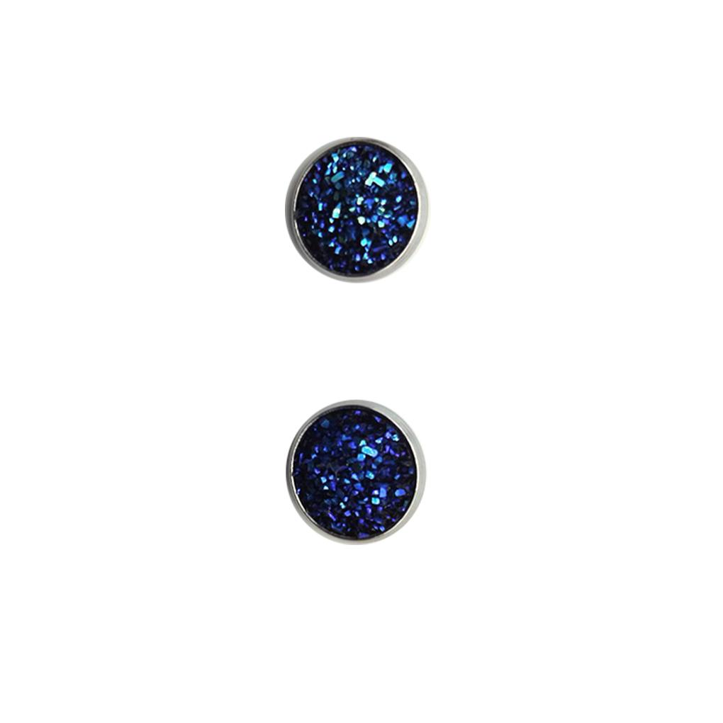 8mm Ear Stud Round-shape Earrings Wear-resistant Eardrop Bohemian Pierced Ears Jewelries Styling Jewelry for Women Girls