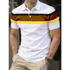 Summer men's short sleeved polo shirt, casual, fashionable, and soft