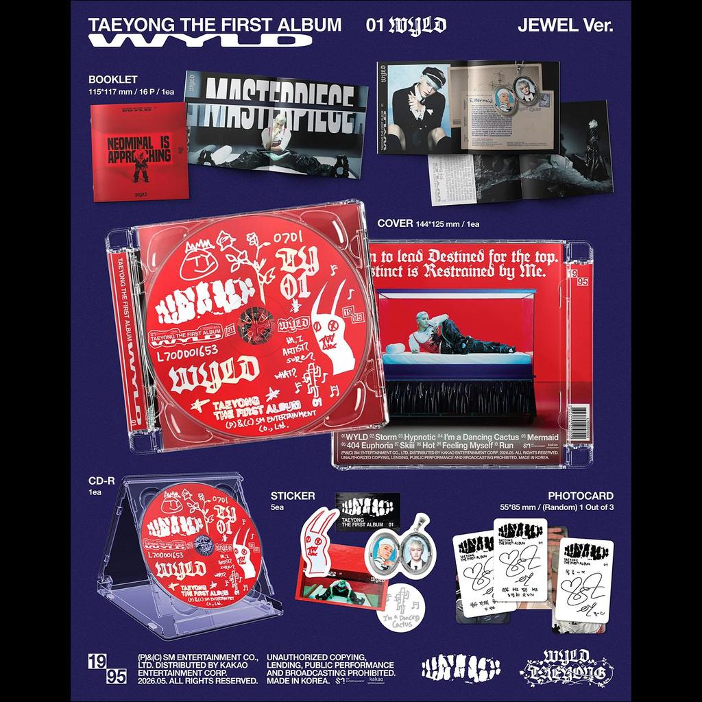 [Pre-order] TAEYONG [WYLD] 1st Full Album (Jewel Case Ver.) + Free Gift