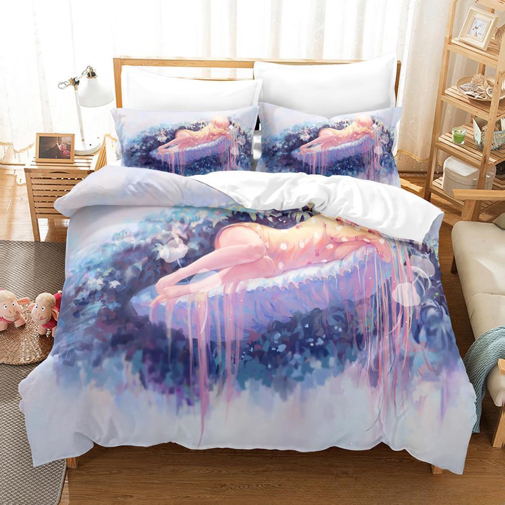 New Anime Magical Girl Raising Project Bedding Set Single Twin Full Queen King Size Bed Set Adult Kid Bedroom Duvet cover Sets