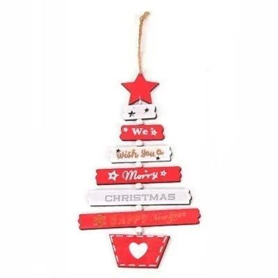 1 Pcs Christmas Personality Wooden Pendant Hanging Door Decoration Hanmade DIY Xmas Tree Home Party Decor Supplies Accessories