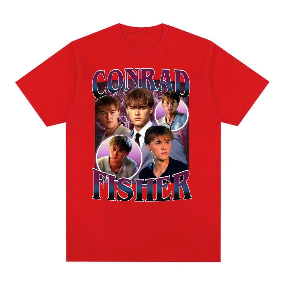 Team Conrad Conrad Fisher Cugini Spiaggia Maglietta Vintage Unisex Moda Unisex T-shirt High Street Cotone Casual Manica Corta T-shirt
