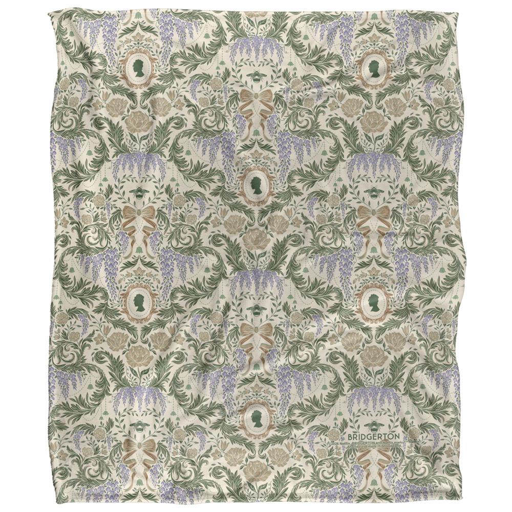 Bridgerton Soft Damask Blanket