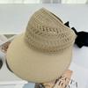 Hat Female Summer Sweet Cute Bow Beach Hat Big Brim Sun Protection Sun Hat Temperament Elegant Sun Hat