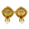 Chanel COCO Mark Earring Vintage Plated Gold 20.7g Women Used