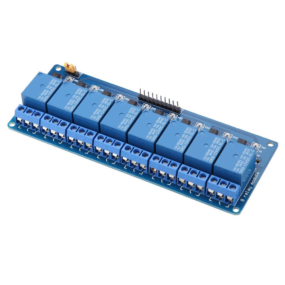 8-Kanal Low-Level-Trigger-Relaismodul mit Optokoppler 12V