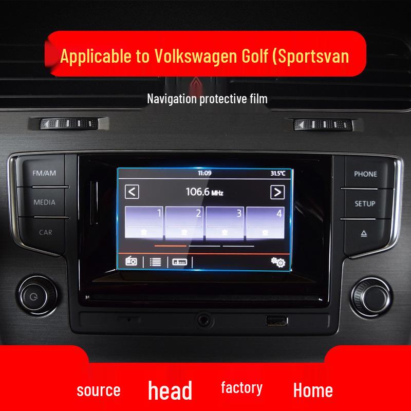 VW Golf 8 Navigation Tempered Film: Fits 25 Models, 7" Touchscreen Protector
