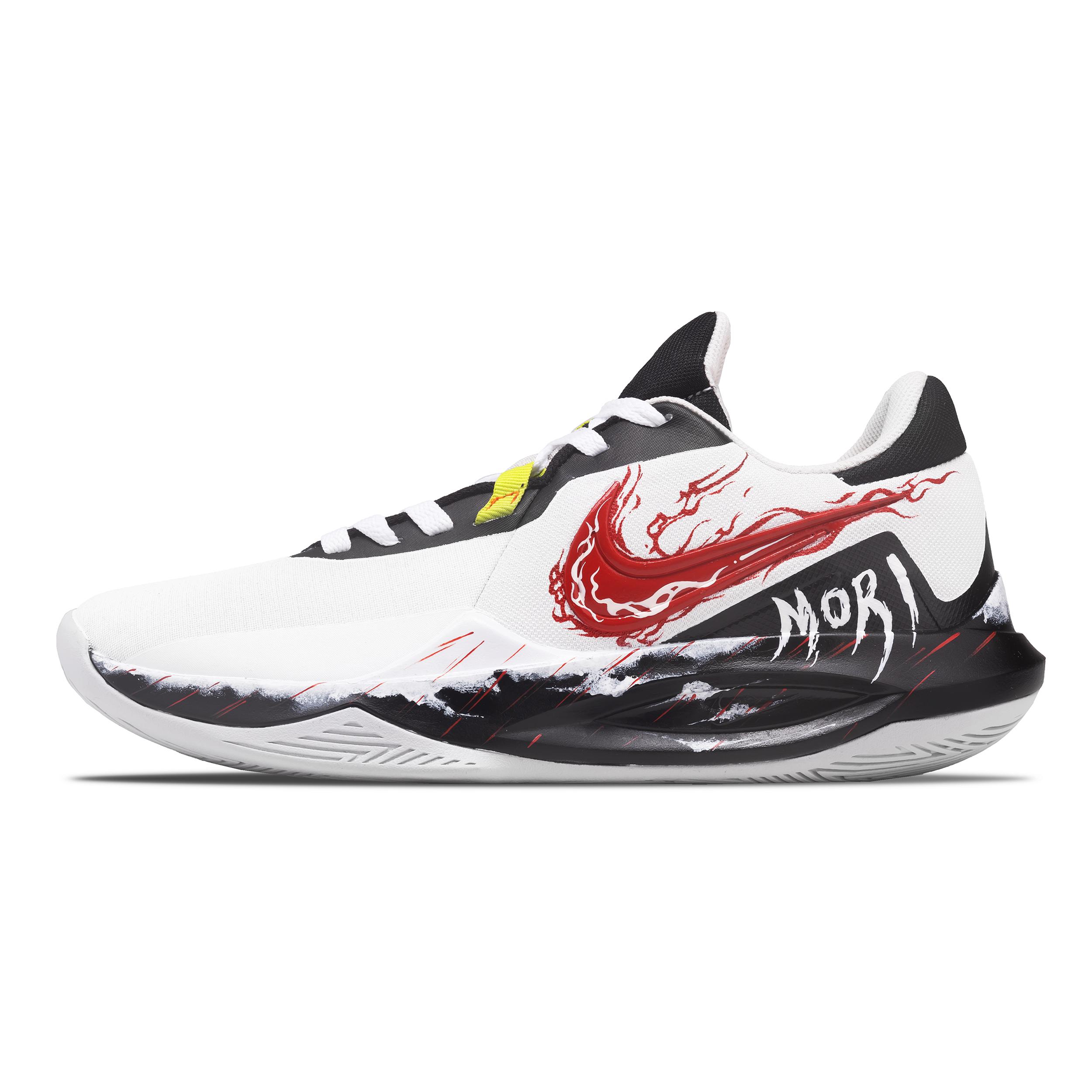

Nike Precision 6 Fearless Warrior Slip Resistant Low top Basketball Shoes Unisex White Black Red DD9535-004(Team1856-) 46