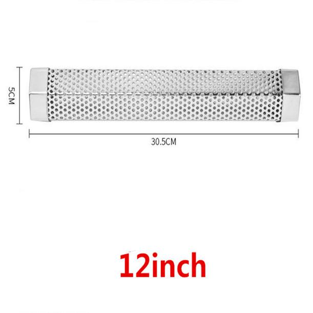 Stainless Steel BBQ Smoker Grill Tube Perforated Mesh Smoker Tube Filter Gadget Generator Pellet Smoking BBQ Accessories Tools