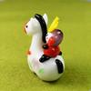 Four Cart Cute Handmade Glass Craft Day Horseback Warrior Children's