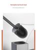 Space Aluminum Wall-Mounted Toilet Brush Set - No Dead Angle, Punch-Free Cleaning Solution