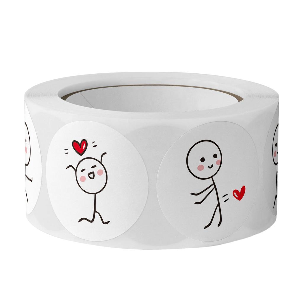 Cartoon Stick Man Sticker Valentine's Love Decorative Stickers Valentine's Day Decorations Accessories Scrapbook Sticker