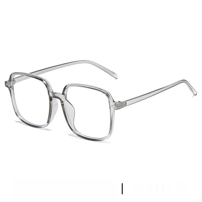 Retro Square Flat Glasses With Blue Light Filter For Office And Home Use