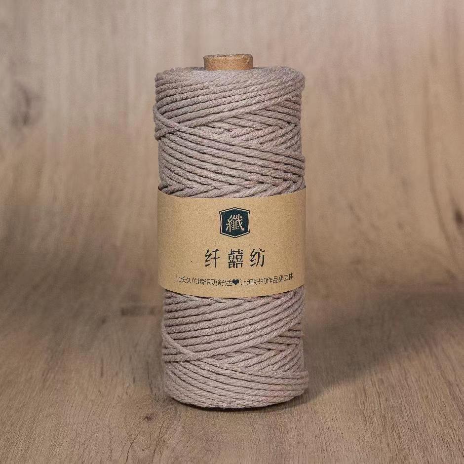 3Mm100M Colored Cotton Rope Thread Handmade Diy Bundled Woven Bag Wound Decorative Thread Tapestry Accessories Material