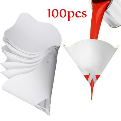 100 τεμ. Φίλτρο χαρτί βαφής 11x19 cm 100 Microns Χωνί φίλτρου φίλτρου πλέγματος χρωμάτων αυτοκινήτου 100 Micron Διχτυωτό χωνί μιας χρήσης Κωνικό χωνί