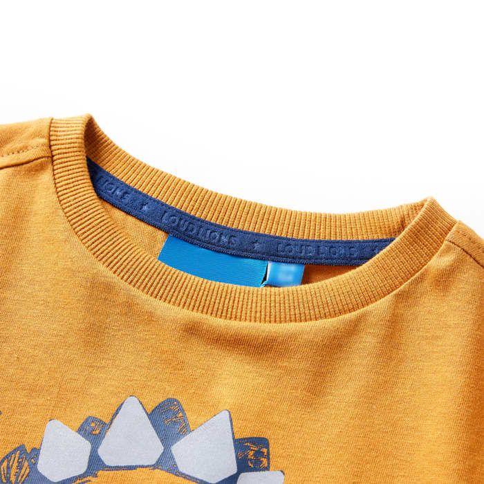 Children's Long-sleeved T-shirt Dark Ochre 92/104/116/128/140