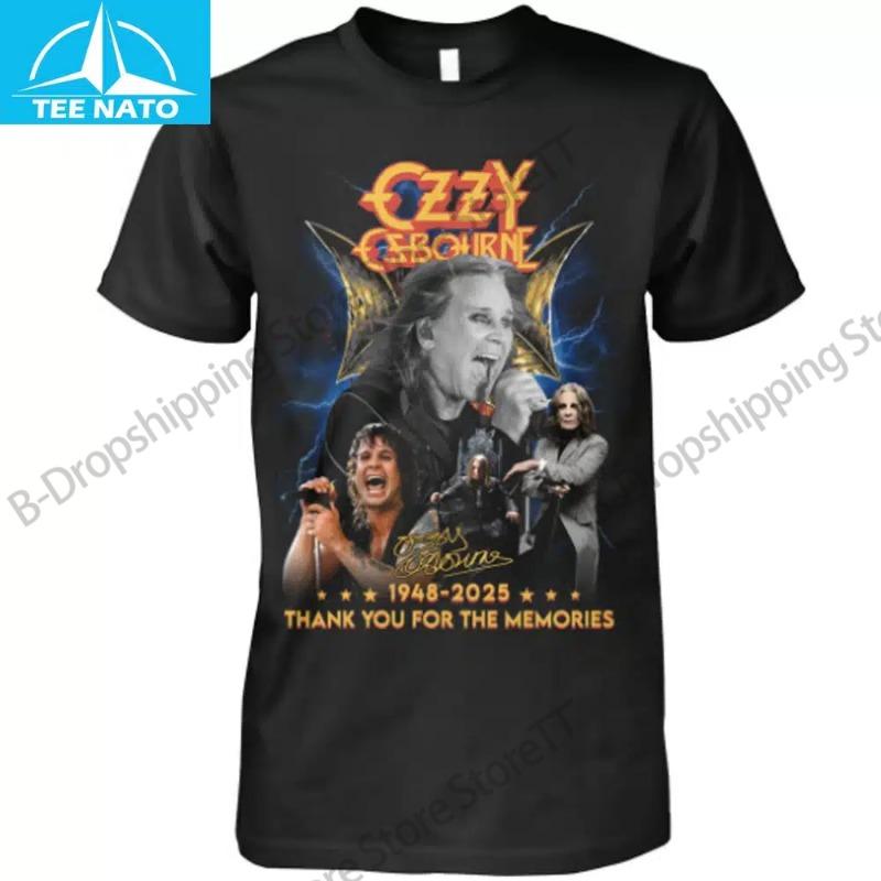 Vintage Heavy Metal Rock Band Ozzy Osbourne 3D Print T-Shirt Men Women Fashion Hip Hop Short Sleeve Tops Tees Oversized T Shirts