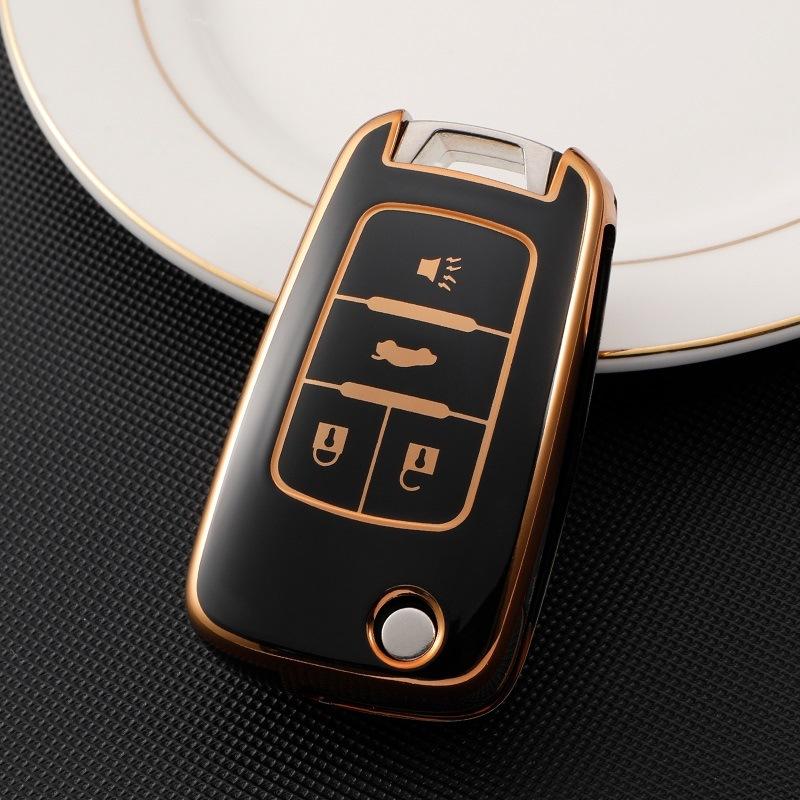 For Buick Yinglang Car Key Set GT LaCrosse Encora Folding Protective Case Chevrolet Malibu Buckle