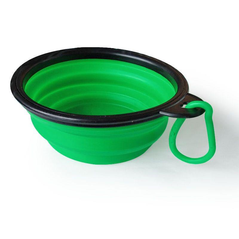 

Portable Silicone Folding Dog Bowl with Black Frame and Buckle for Outdoor Use 12.5*9*5cm (52g)