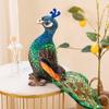 1pc 28/35CM Real Life Peacock Plush Toys Simulated Blue-crowned Peacock Dolls Stuffed Soft Animal Doll Children Home Decor Gift