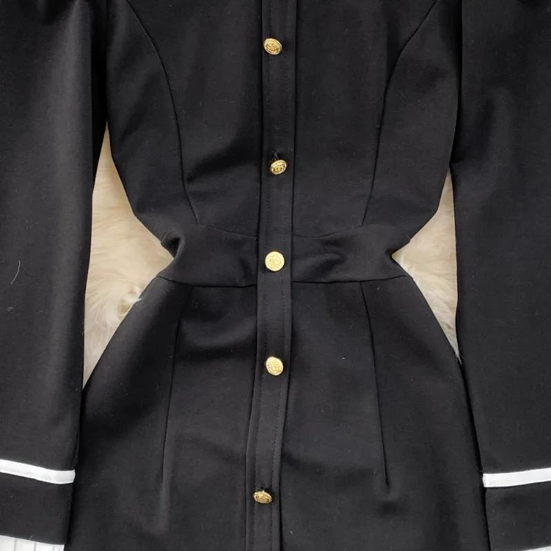 Платье-стойка с лоскутным принтом — фото 6