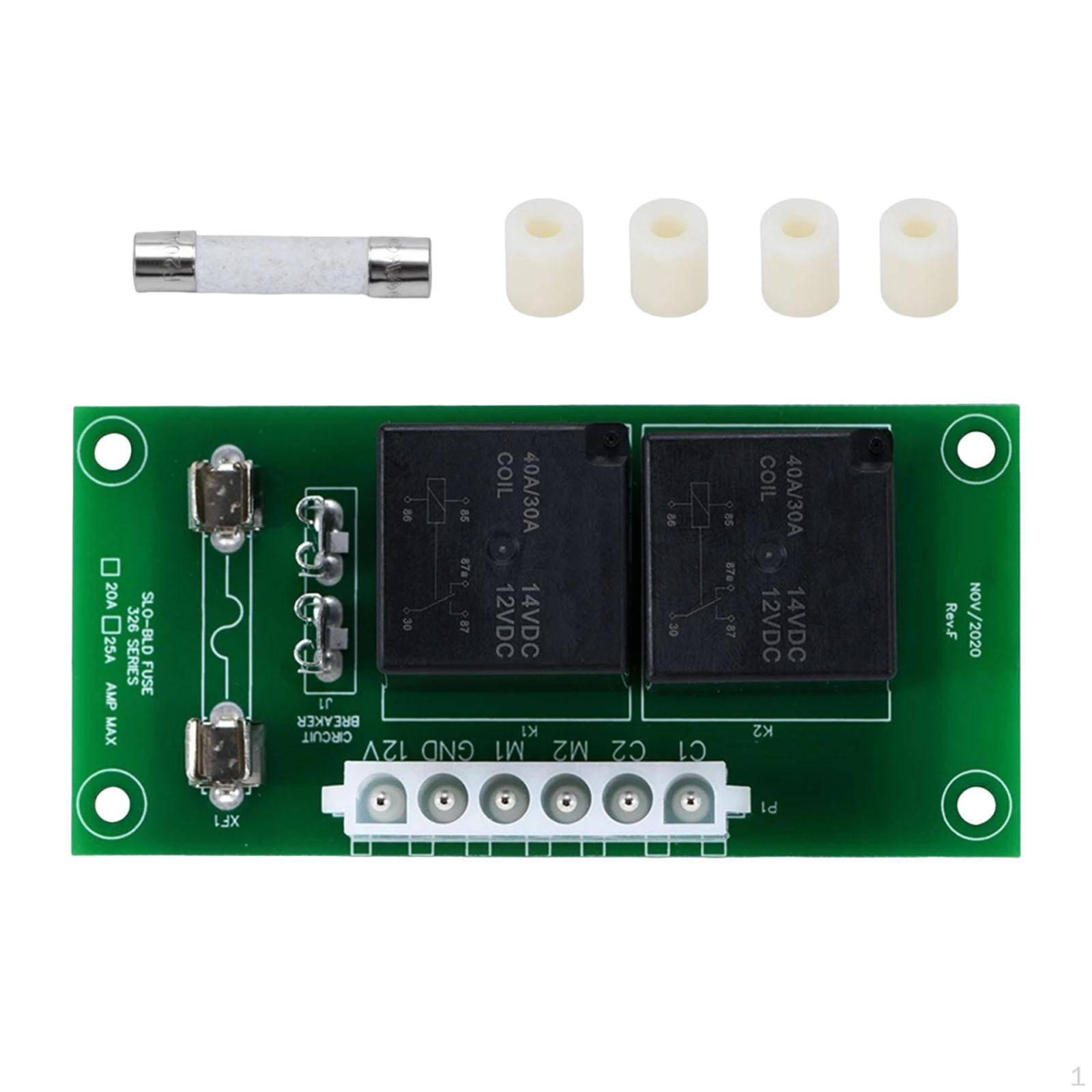

140-1130 RV Slide Out Relay Control Board Compact Repair Accessories Green Lightweight Power