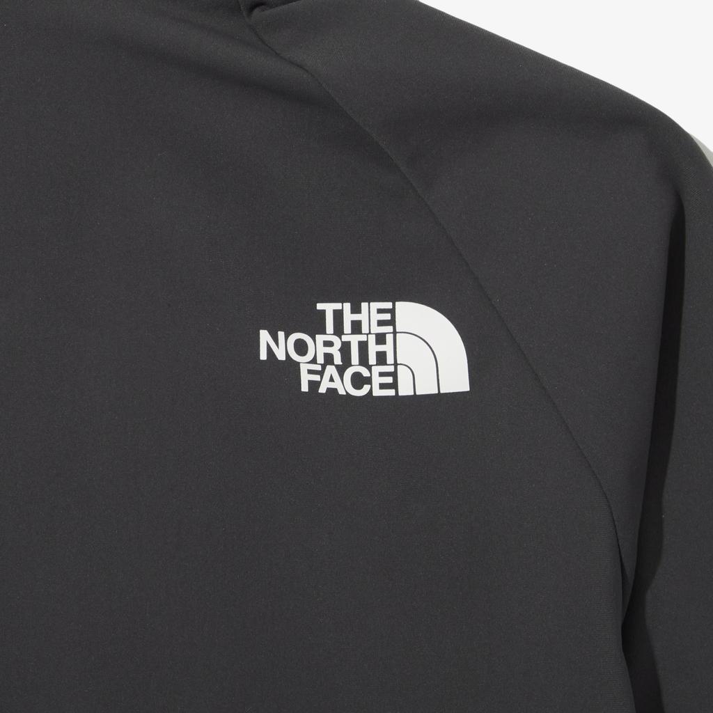 The North Face Summit Logo Stand Collar Pullover Long Sleeve Raglan T-Shirt Women Tops Gray NT7LQ80B